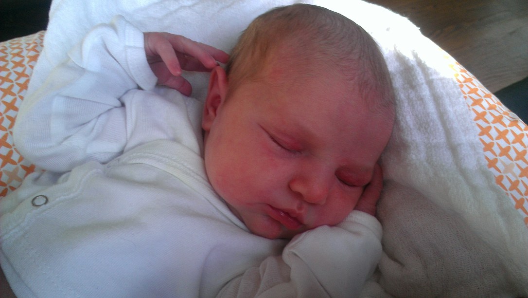 Maggie at 6 days old